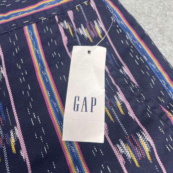 NWT Gap City Shorts Stretch Mid Rise 3" Seam Women's Size 18 Aztec Geometric - Picture 2 of 5